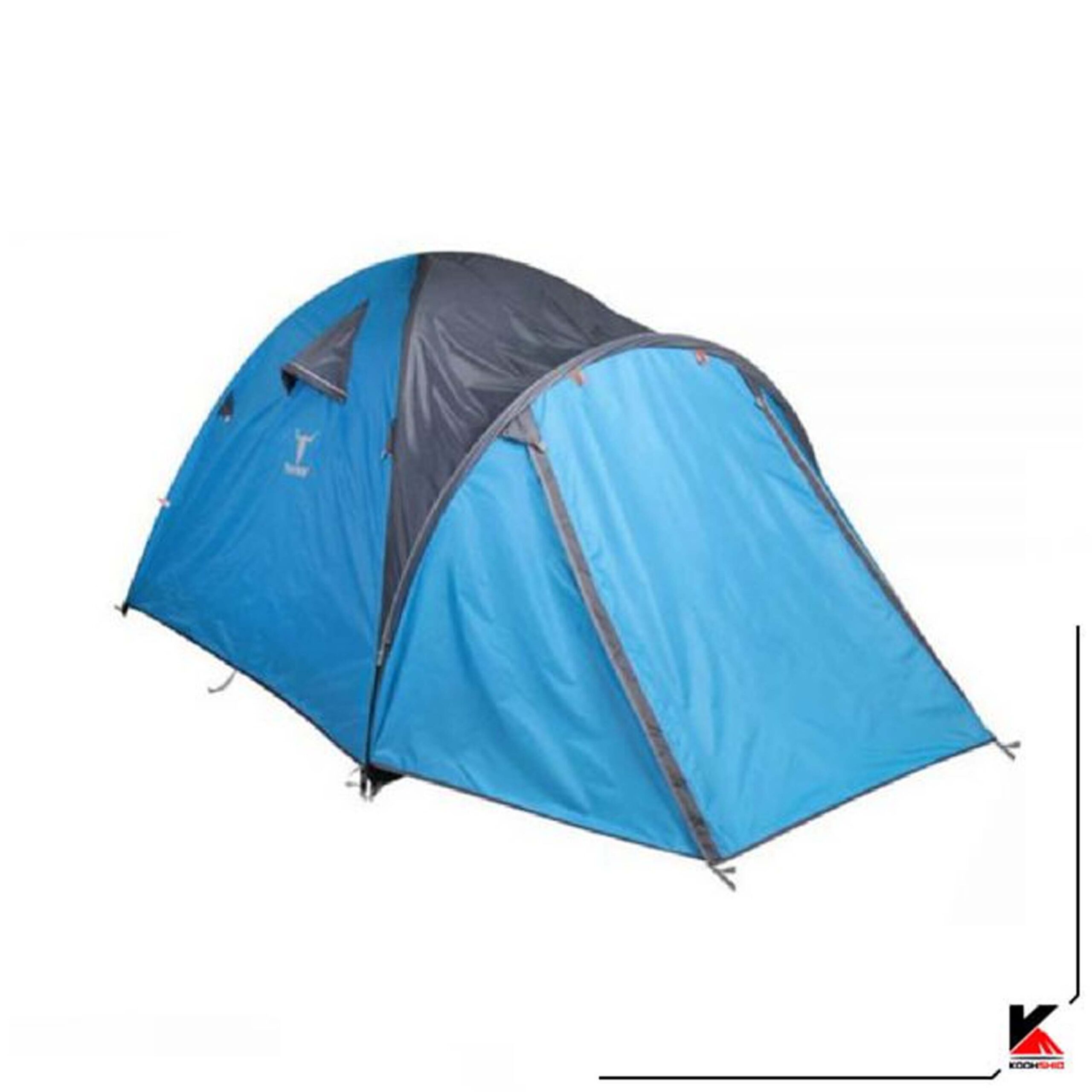 درب جلویی پوش دوم چادر دوپوش ضد آب کوهنوردی 3تا4 نفره اورجینال کله گاوی مدل Pekynew C3001 رنگ آّبی